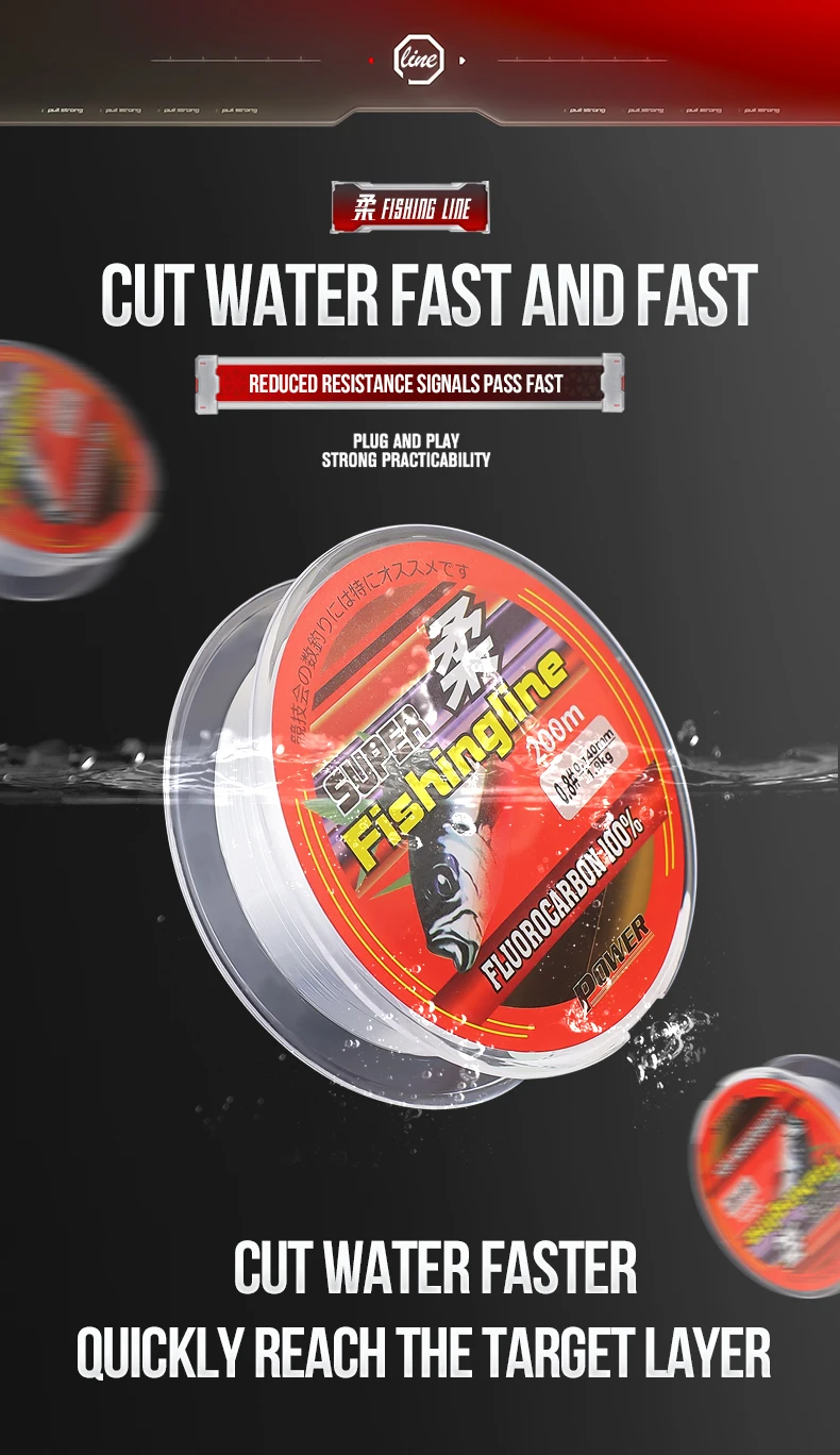 TAIYU 200M Angelschnur Superstarke Nylonschnur Fluorkohlenstoff-Beschichtungsgerät 4-20LB Langlebige Monofilament-Angelschnur ohne Leinen – Detail 5