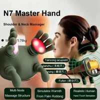 Electric Neck Heated Massager Finger Pressure Back and Shoulder Massager Electric Kneading Neck Deep Massage Muscle Relax