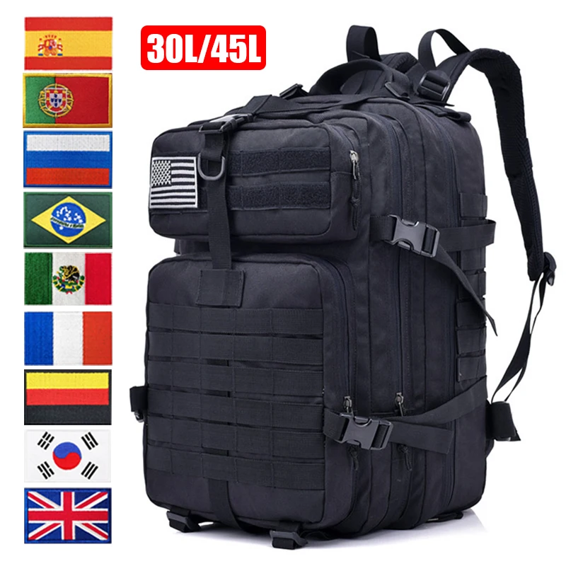 

30L/50L Tactical Backpack Men 900D Nylon Military Hiking Bag Waterproof Rucksacks Army Outdoor Camping Trekking Hunting Bag