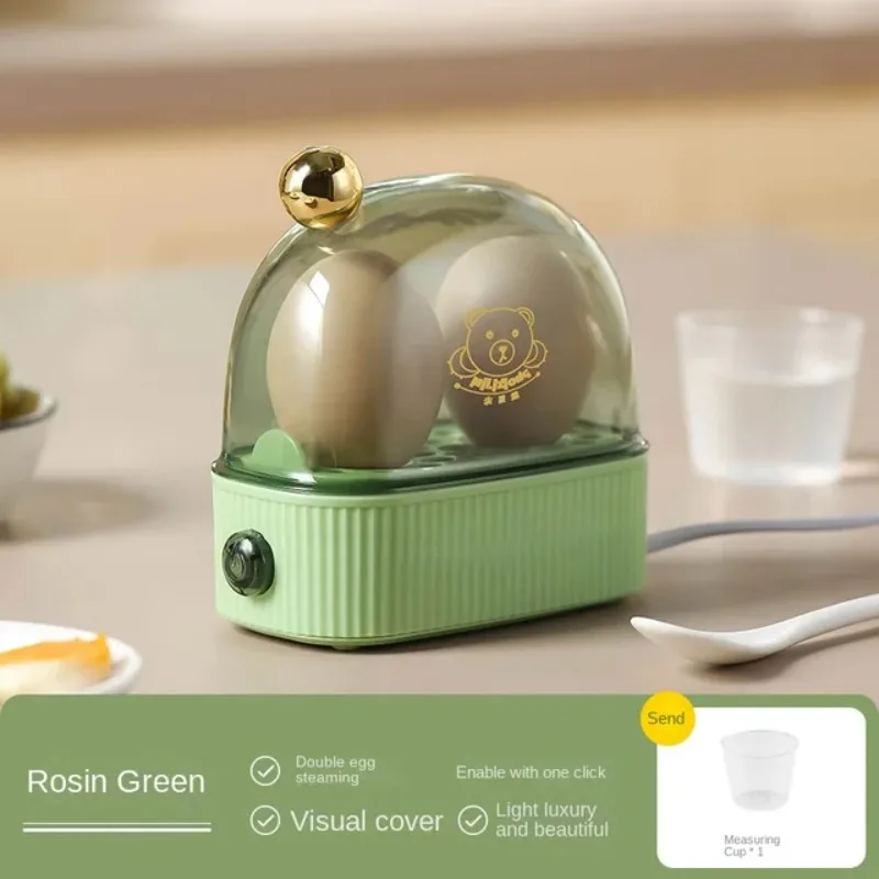 120W 220V Rapid Egg Cooker: 2 Egg Capacity Electric Cooker for Hard Boiled Eggs, Poached Eggs, Scrambled Eggs Pink EU Plug Egg Cooker Electric Egg Cooker
