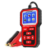 KONNWEI KW681 6V 12V Car Motorcycle Battery Tester Auto Diagnostic Tool 2 in1 2000 CCA Car OBD2 Scanner Cranking Charging Test 1
