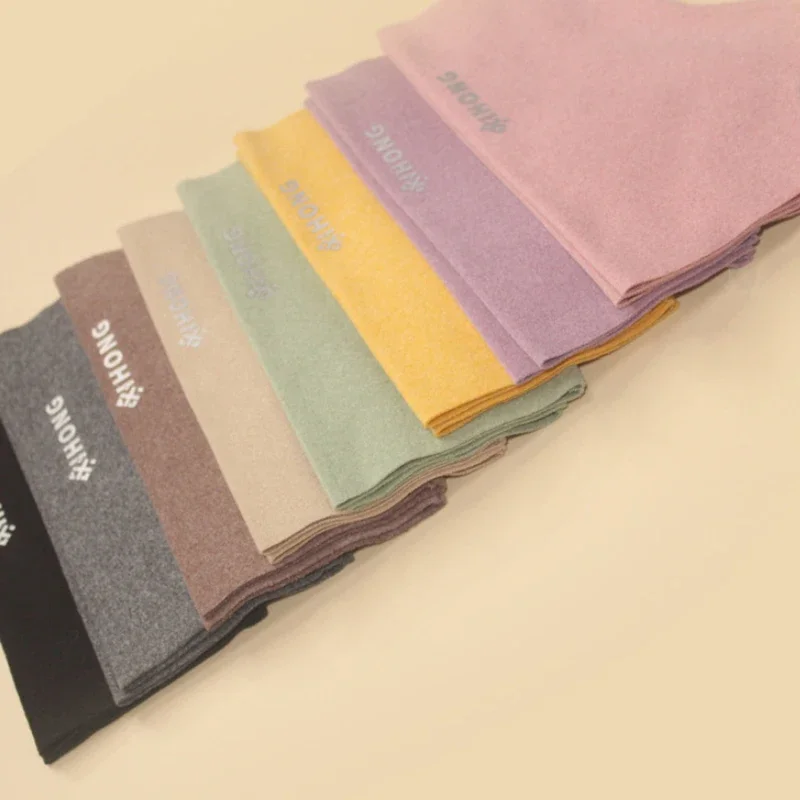 Winter Women's Gloves Thermal Solid Color Mittens New Thin Style Gloves Half-finger For Cold Weather Typing Working Driving