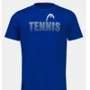 Men's O-Neck Short-Sleeved T-Shirt Head Tennis Shirt Table Tennis Badminton T-Shirt Tracksuit Breathable and Light Casual Tshirt 3