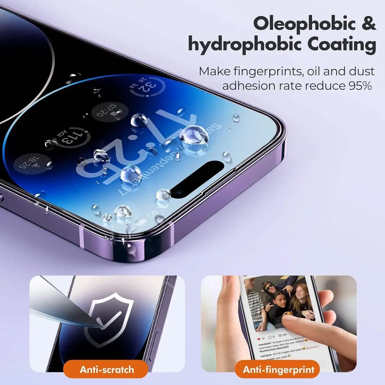 3Pcs Tempered Glass For iPhone 15 14 13 12 11 Pro Max Mini X XS Max XR 8 7 6 Plus Screen Protectors Film For iPhone SE 2020 2022 BEST SELLERS