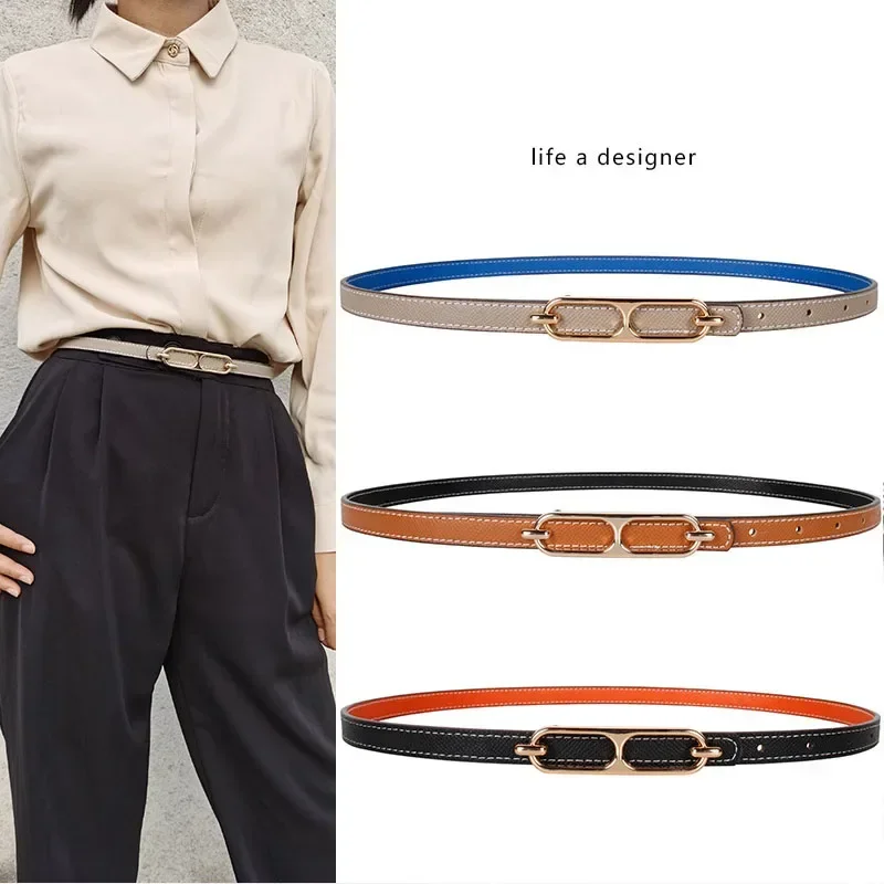 Double Pack Slim Women's Belt