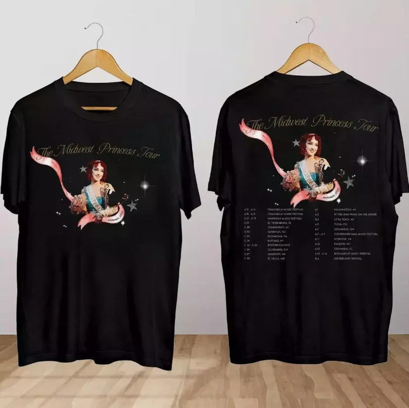 

Футболка Chappell Roan The Midwest Princess Tour 2024, футболка Chappell Roan концерт