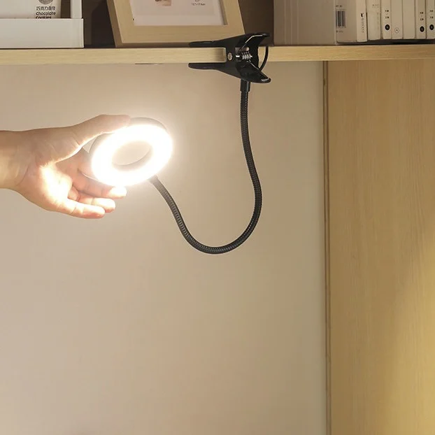 Description Picture 5 of item48 LED Book Light USB Rechargeable Reading Light Warm Cool White Daylight Portable Flexible Easy Clip Night Reading Writing Lamp