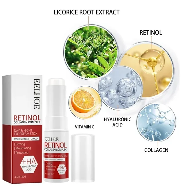 Retinol Eye Cream Collagen Multibalm Stick Reduce Wrinkles Eye Bag Hyaluronic Acid Anti Dark Circle Puffiness Eye Care Products 2