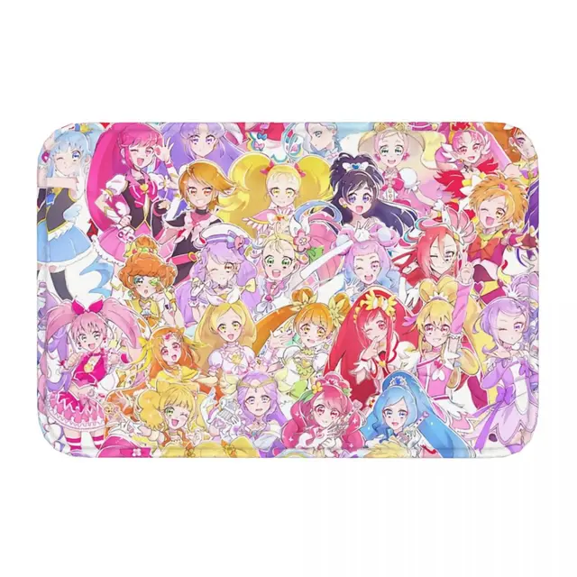 Pretty Cure Precure Hercegnő Anime Nem Csúszás Szőnyeg Finom Parti Mind Az Ajtó, A Hálószobás Fürdőszoba Üdvözlő - Image 2