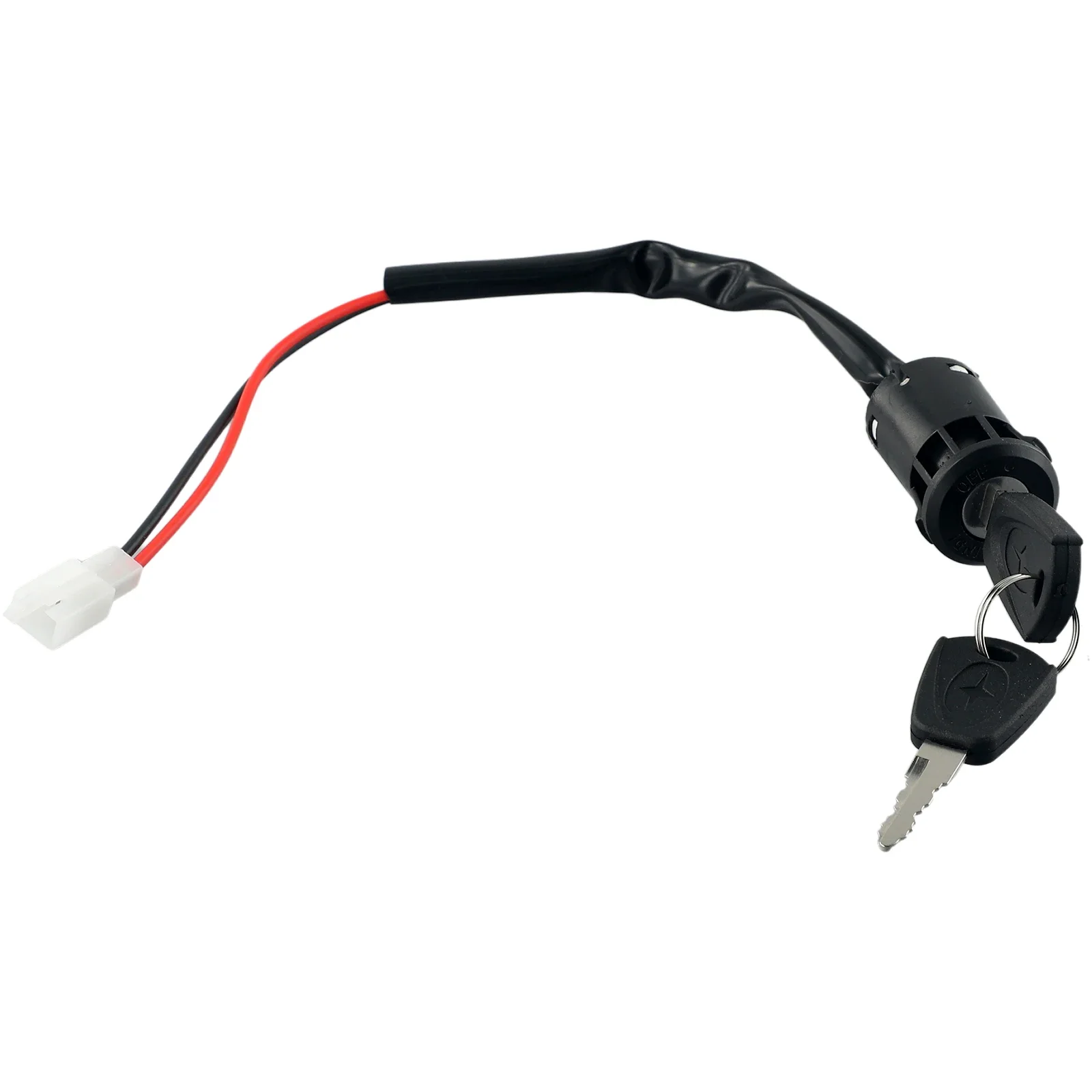 Cerradura de encendido y llave para patinete eléctrico, conjunto de Metal para vehículo, piezas negras, juego de repuesto, accesorios para interruptores