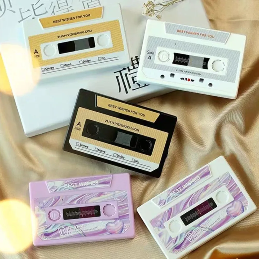 Cassette Player Self-Made DIY Greeting Cards Ins Recordable Post Card Cassette Tape Valentines Gifts 5mins Sound Recording