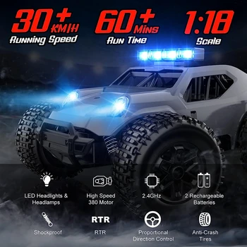 2WD Remote Control Toy RC Car for Children Radio Electric High Speed Off Road Racing All Terrain Drift Trucks Gift for Boys Kids