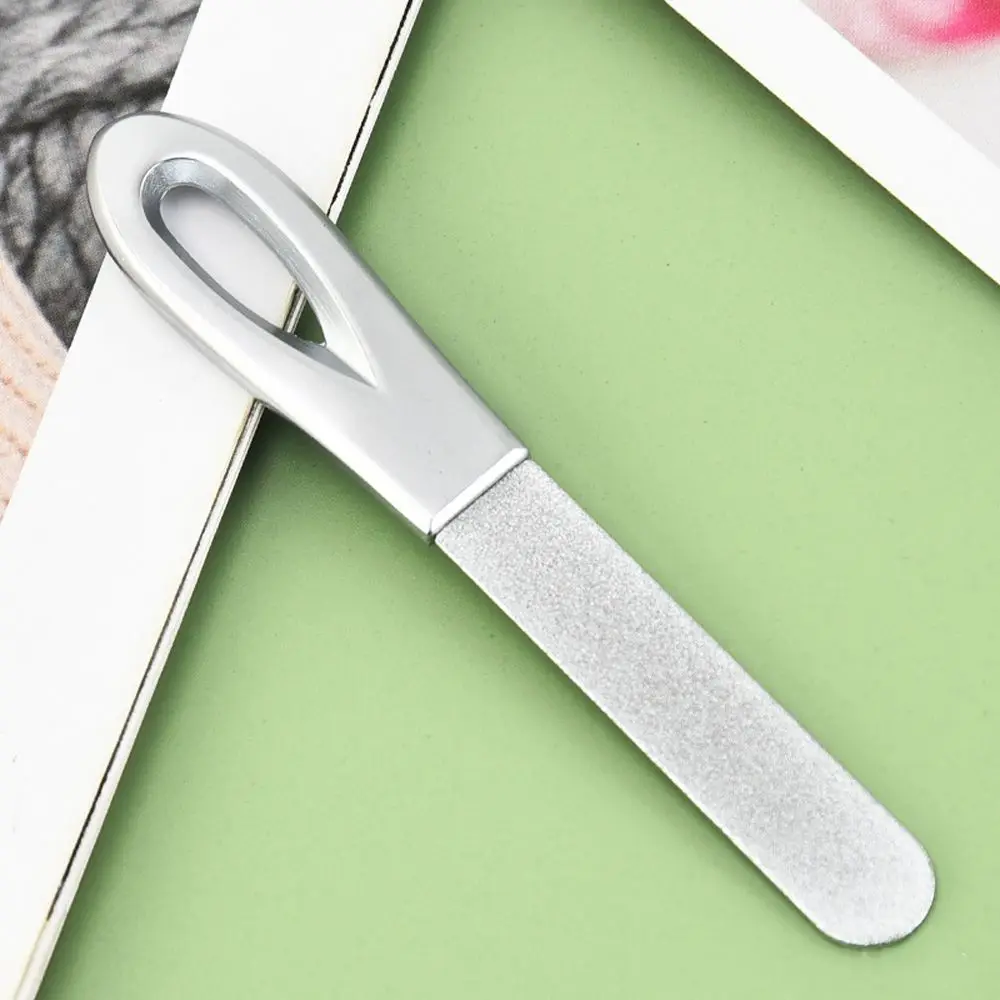Stainless Steel Double Side Polishing Pedicure Grinding Nail File Fingernail Keep Nail Art Tools Polishing File