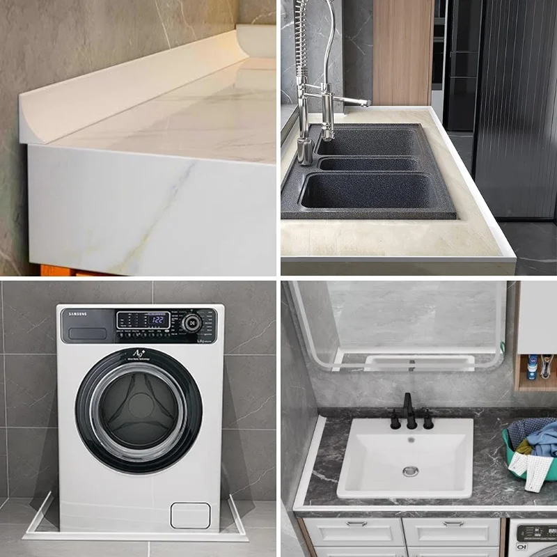 Shower Water Stopper Shower Water Barrier Water Barrier Strip Silicone Bathroom water retaining strip Sink Washing Machine Kitchen mesa Dry Wet Separation Shower Dam Barrier Water Stoppe