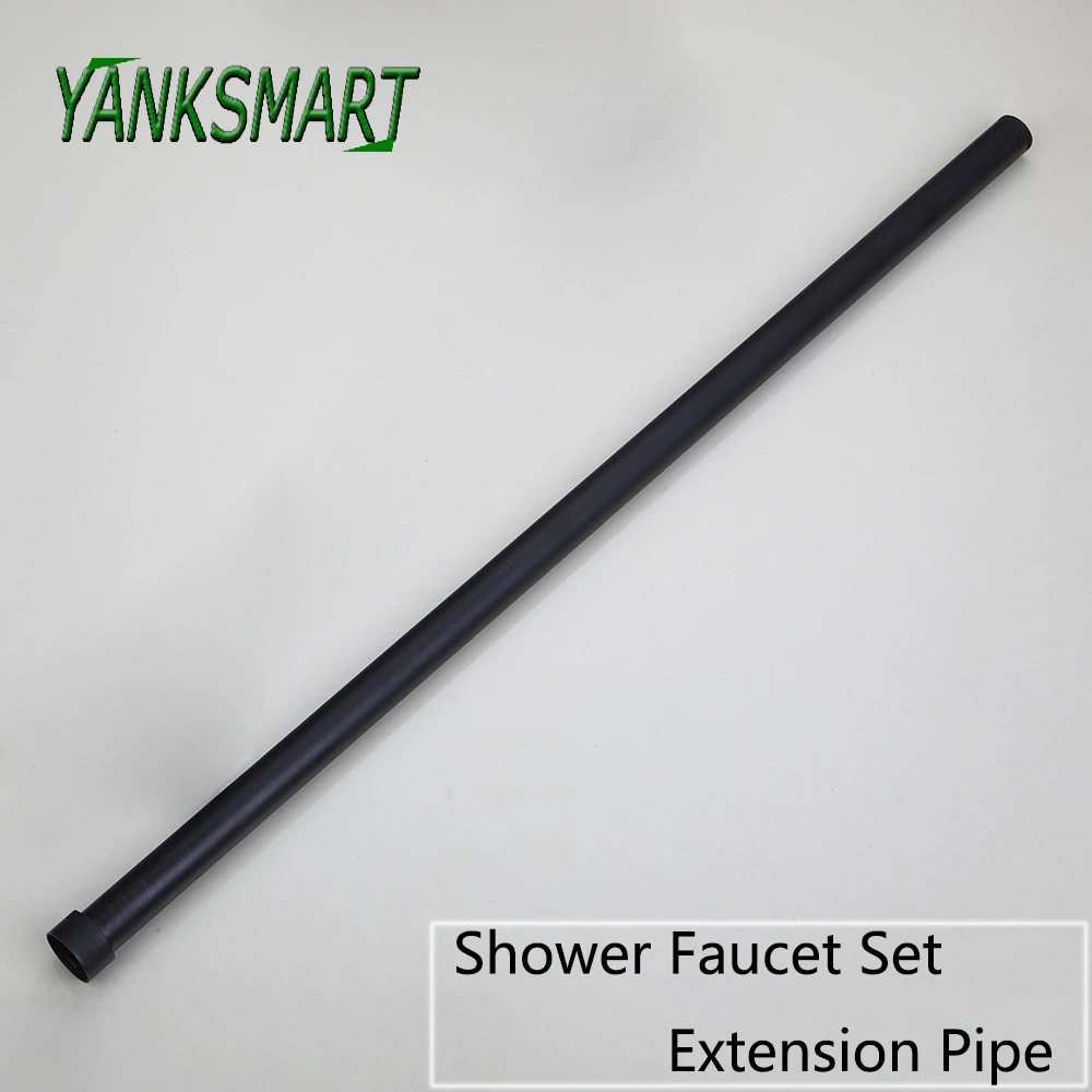 Shower Pipe Extension 12" Solid Brass Round Bath Faucet Wall Mounted