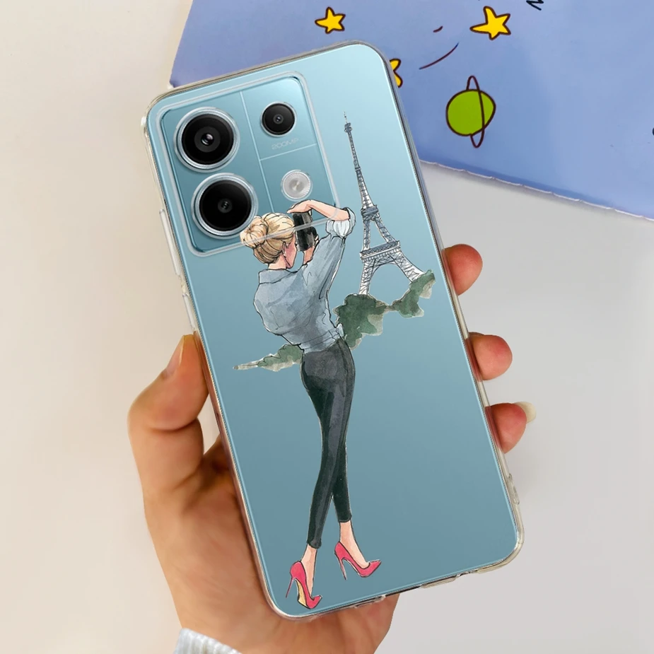 New Fashion Painted Clear Silicone Soft TPU Phone Case for Xiaomi Poco X6 Pro 5G
