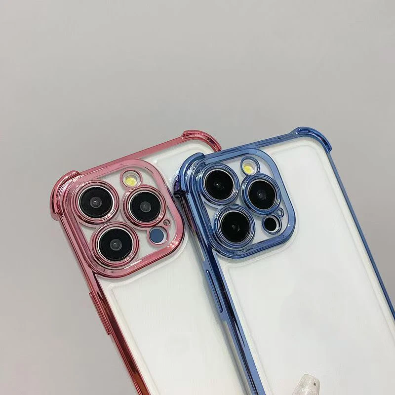 Enhanced Shockproof Soft Shell Phone Case with Four-Corner Airbag Protection