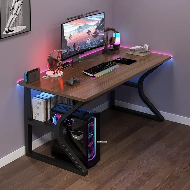 Simple Desktop Computer Desks Home Game Tables Modern Bedroom Study Writing Desk Small Computer Desk Wooden Office Furniture T