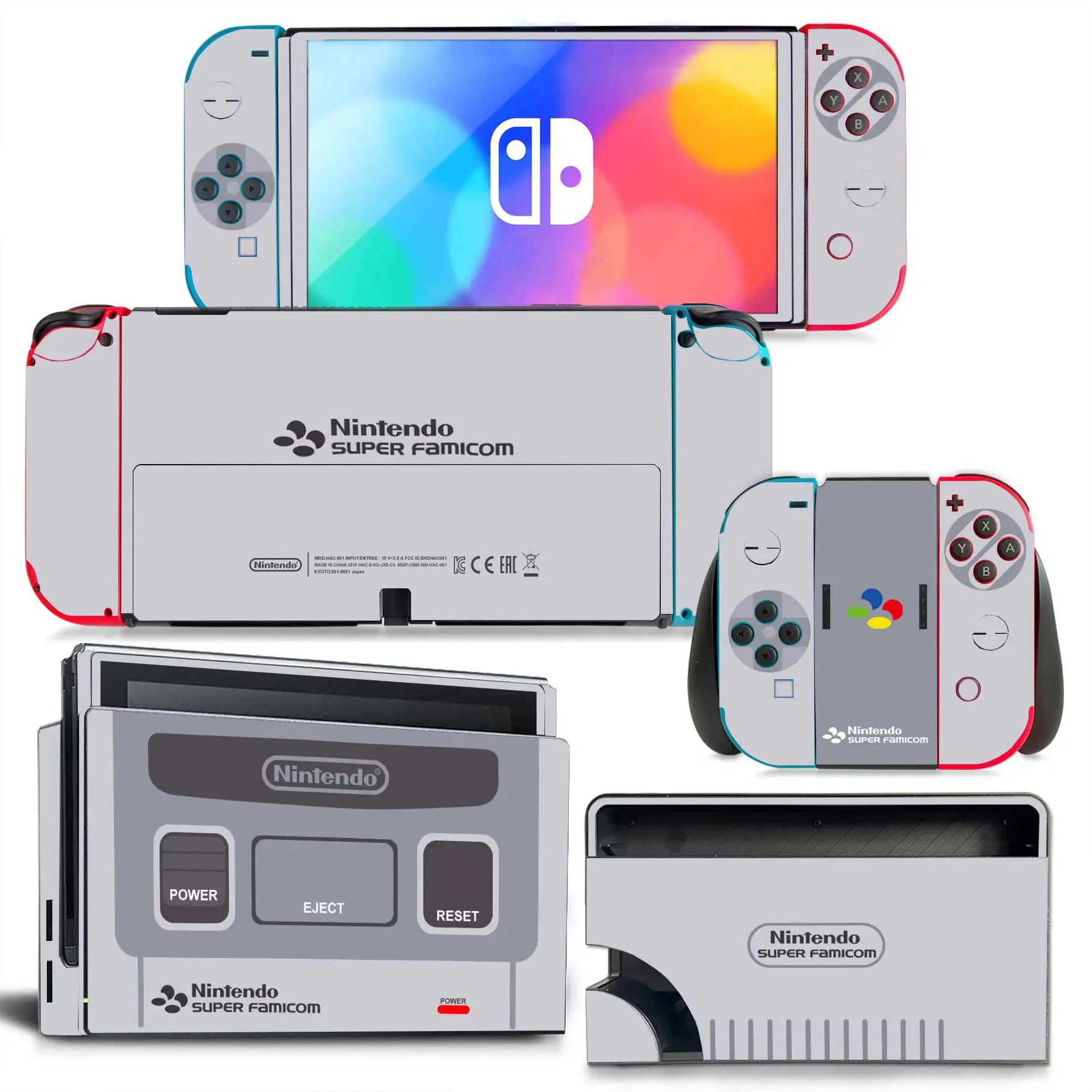 LOGO Switch Oled Skin Sticker Decal Cover for Switch Oled Console Skin Dock Joy Con Wrap Full Wrap Decal NS OLED Vinyl 