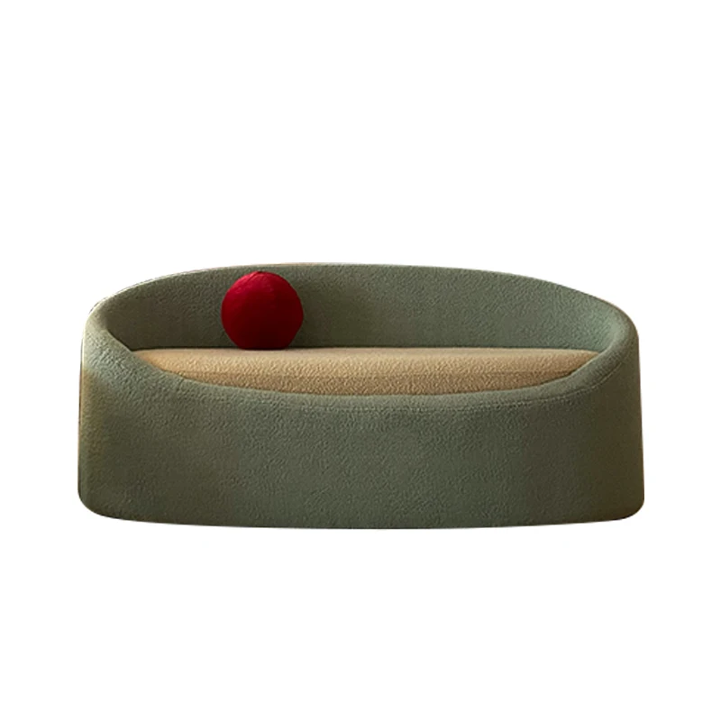 Crush cups in the antique style cute lamb's wool soft package contrasting lazy storage small household sofa 8