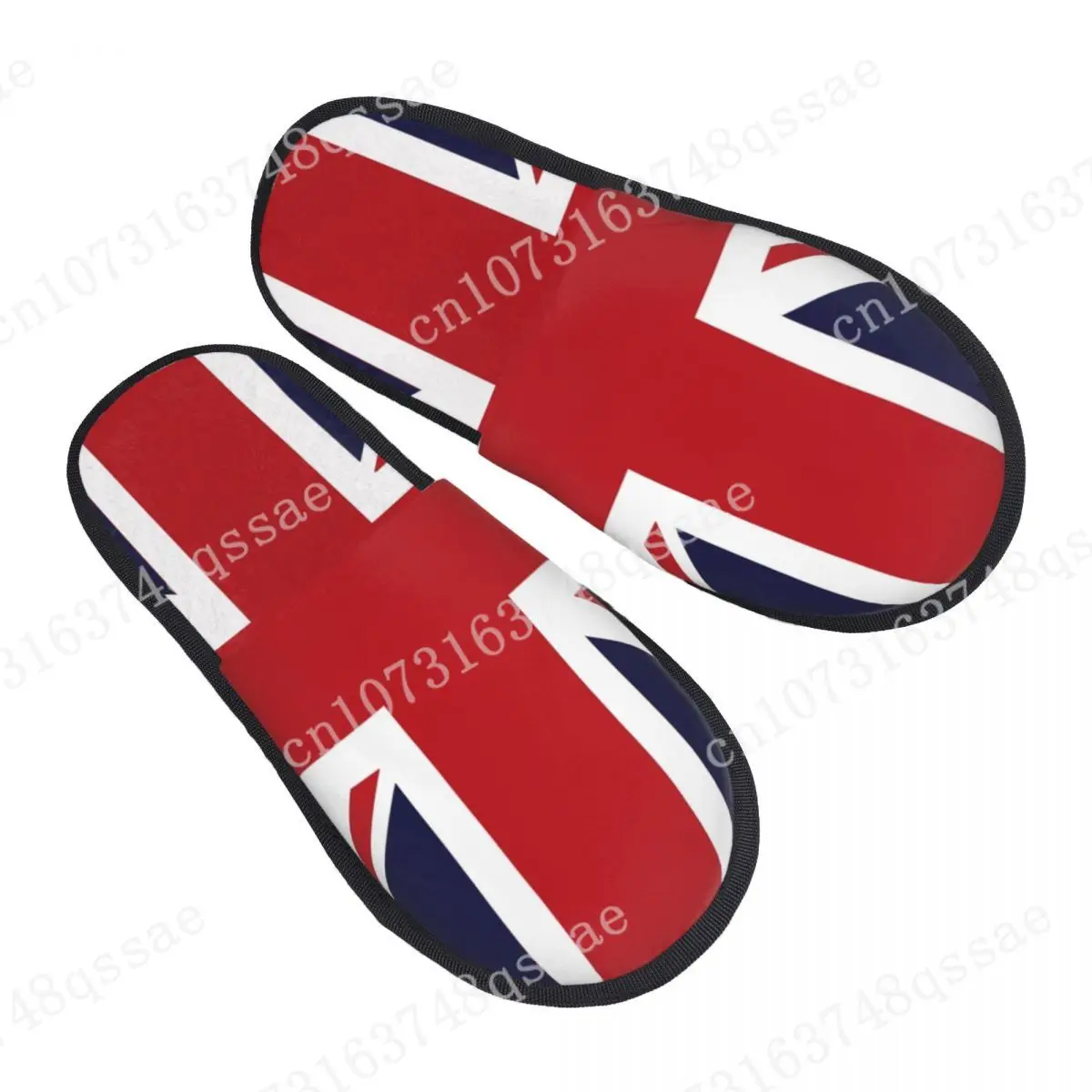 

Union Jack Flag Of The UK Comfort Scuff With Memory Foam Slippers Women United Kingdom British Hotel House Shoes