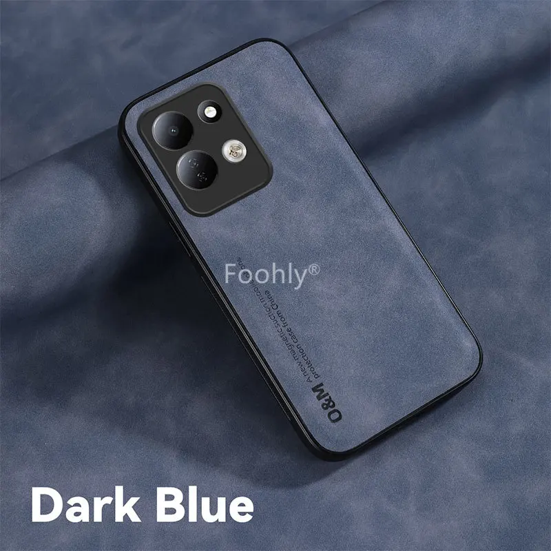 Nubuck Leather Shockproof Magnetic Protective Phone Case