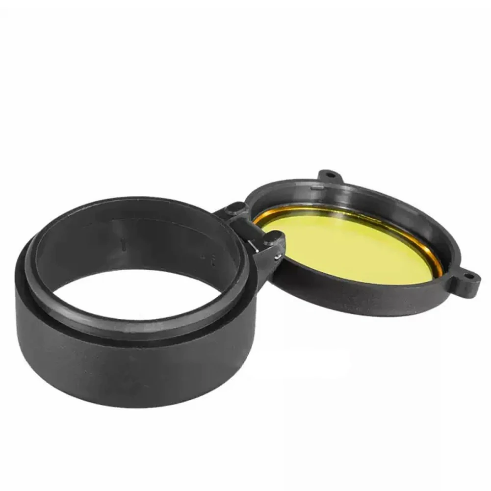 Yellow Plastic Rifle Scope Lens Cover for Hunting