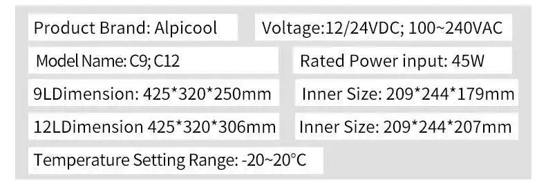 waeco car fridge Alpicool 12L Car Fridge Auto Compressor Freezer Car Portable Cooler 45W 12V 220V For Car Home Use Picnic Camping Refrigerator12L Car Fridge 12V 24V Portable Compressor Cooler Mini Fridge Auto Freezer Caravan Truck Travel Home Camping Refrigerator portable mini fridge