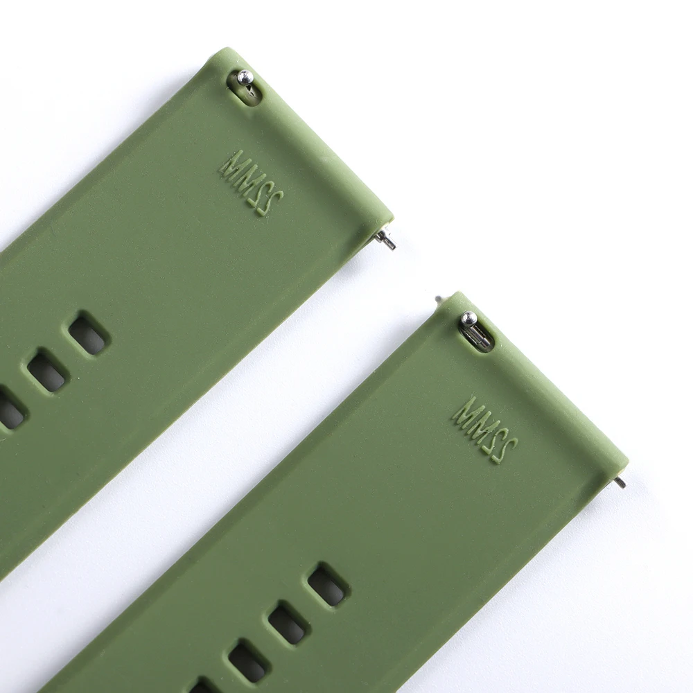 Versatile Silicone Quick Release Watch Strap - Soft Rubber Bracelet, 18-20mm