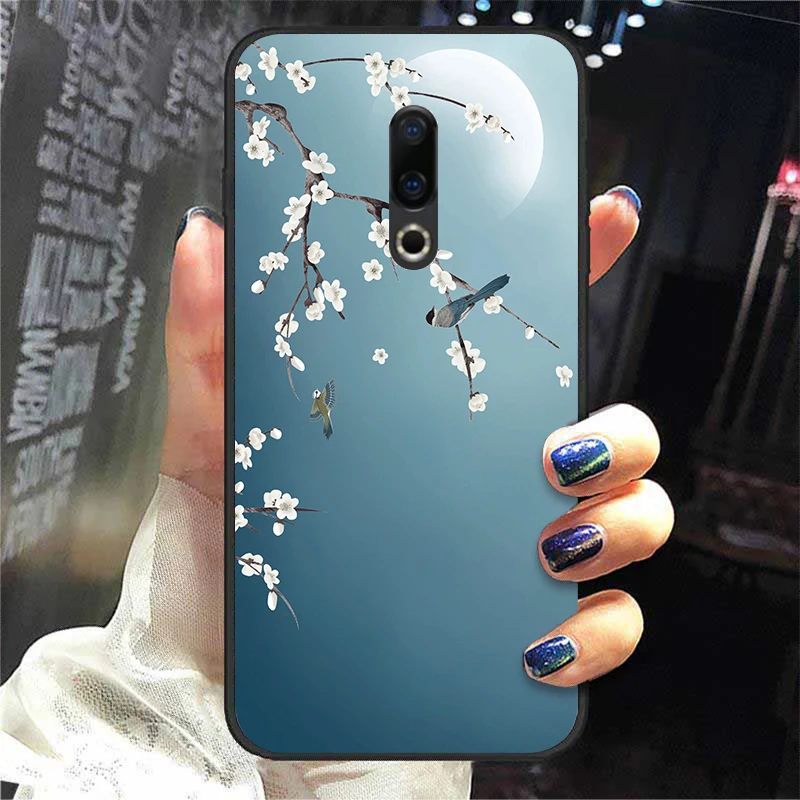 For Meizu 16th Case 6.0'' Silicone Case For Meizu 16th Plus Cover 6.5'' Soft TPU back Cases coque etui Leopard print meizu phone case with stones craft Cases For Meizu