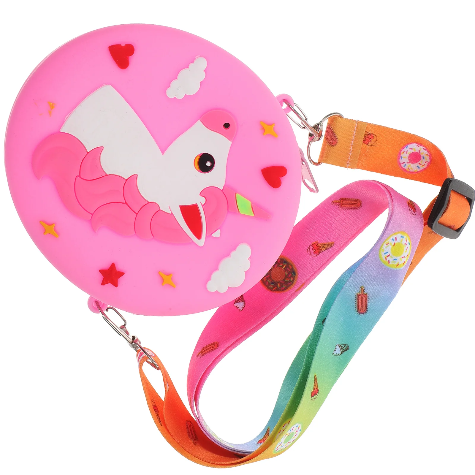 

Cartoon Bag Unicorn Shoulder Toddler Phone Wallet Adorable Silicone Crossbody Purse