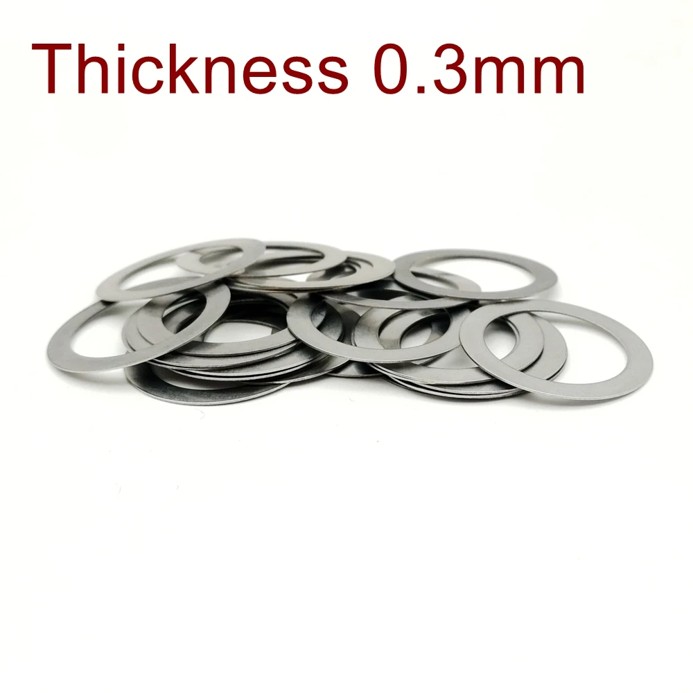 0.1 0.2 0.3 0.5 1.0 Shim Stainless Steel High Precision Ultrathin Adjusting Plain Flat Washer Axle Bearing Spacer Gasket M3-M8 stainless steel washers washer gasket washer gasket set