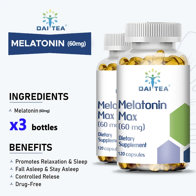 

Melatonin Sleep Aid Helps Alleviate Insomnia, Improve Sleep Quality, Improve Emotions, and Alleviate Stress and Anxiety.