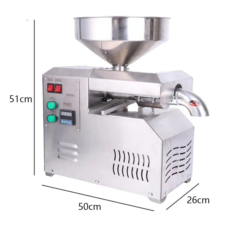 110/220V Commercial Home Use Olive Oil Press Machine Intelligent Mini Oil Extracting Machine High Efficient 10KG/H Oil Squeezer 3