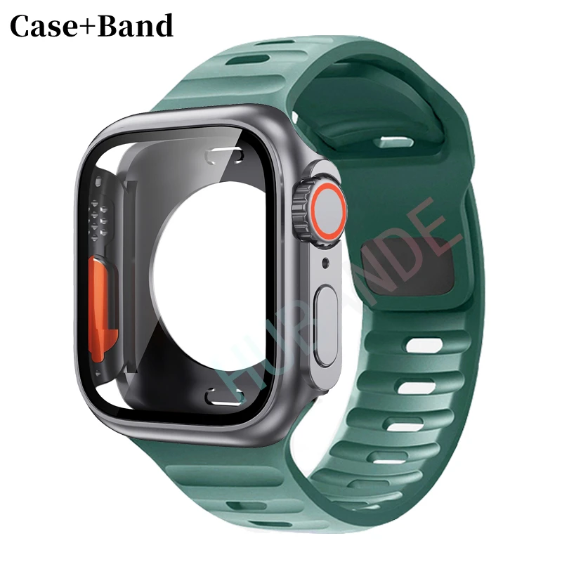 Ultra Silicone Strap and Protective Case with Screen Guard