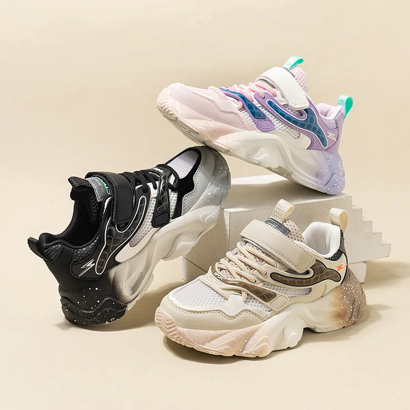 

Girls' Sports Shoes 2024 Summer New Boys' Sports and Casual Shoes Medium and Large Children's Breathable Fashion Running Shoes