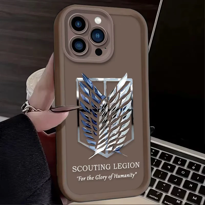 Attack On Titan Logo Soft Silicone Phone Case Cover