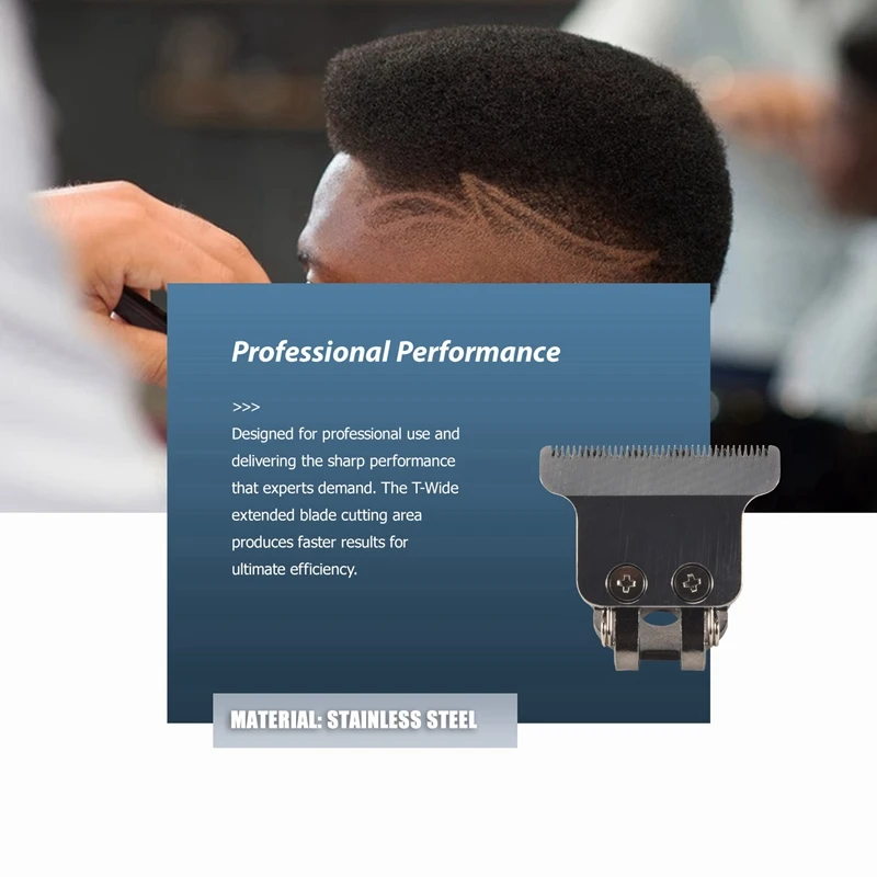HOT!T-Shaped Hair Clipper Blade With Stand T9 Blade Trimmer Replacement Head Replacement Clipper Head