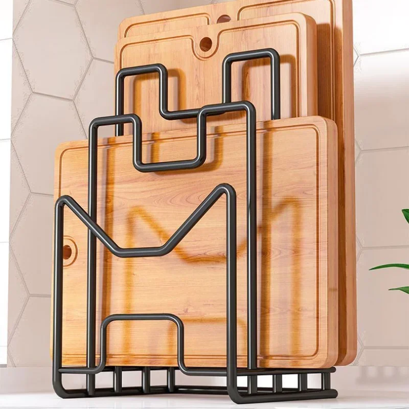 Rack Shelf Stand Multi Layer Space Saving Rustproof Cutting Board Practical Kitchen Organizer Pot Lid Holder Iron Art Home WF 4