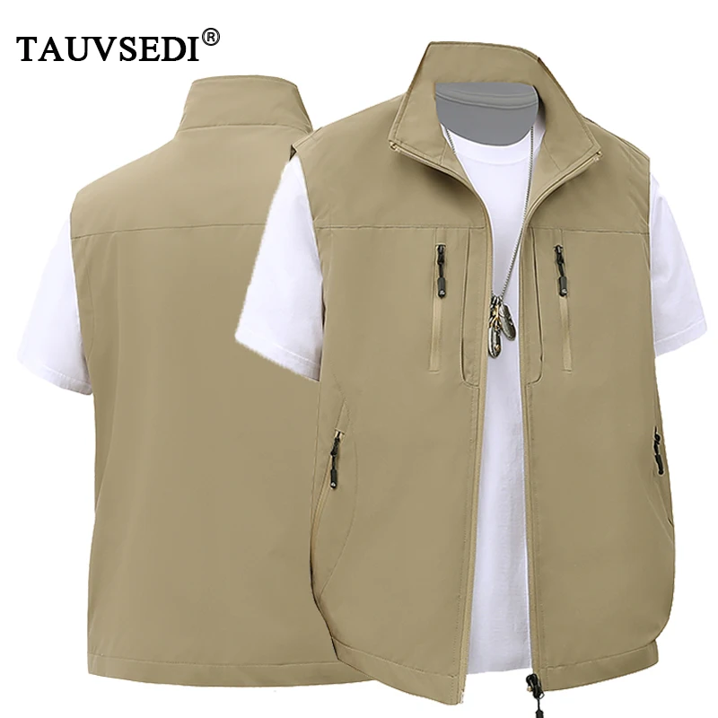Gilet homme respirant sans manches multi-poches - Veste cargo tactique décontractée pour pêche et travail