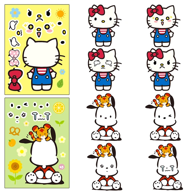 Hello Kitty Pegatinas 4 Hojas