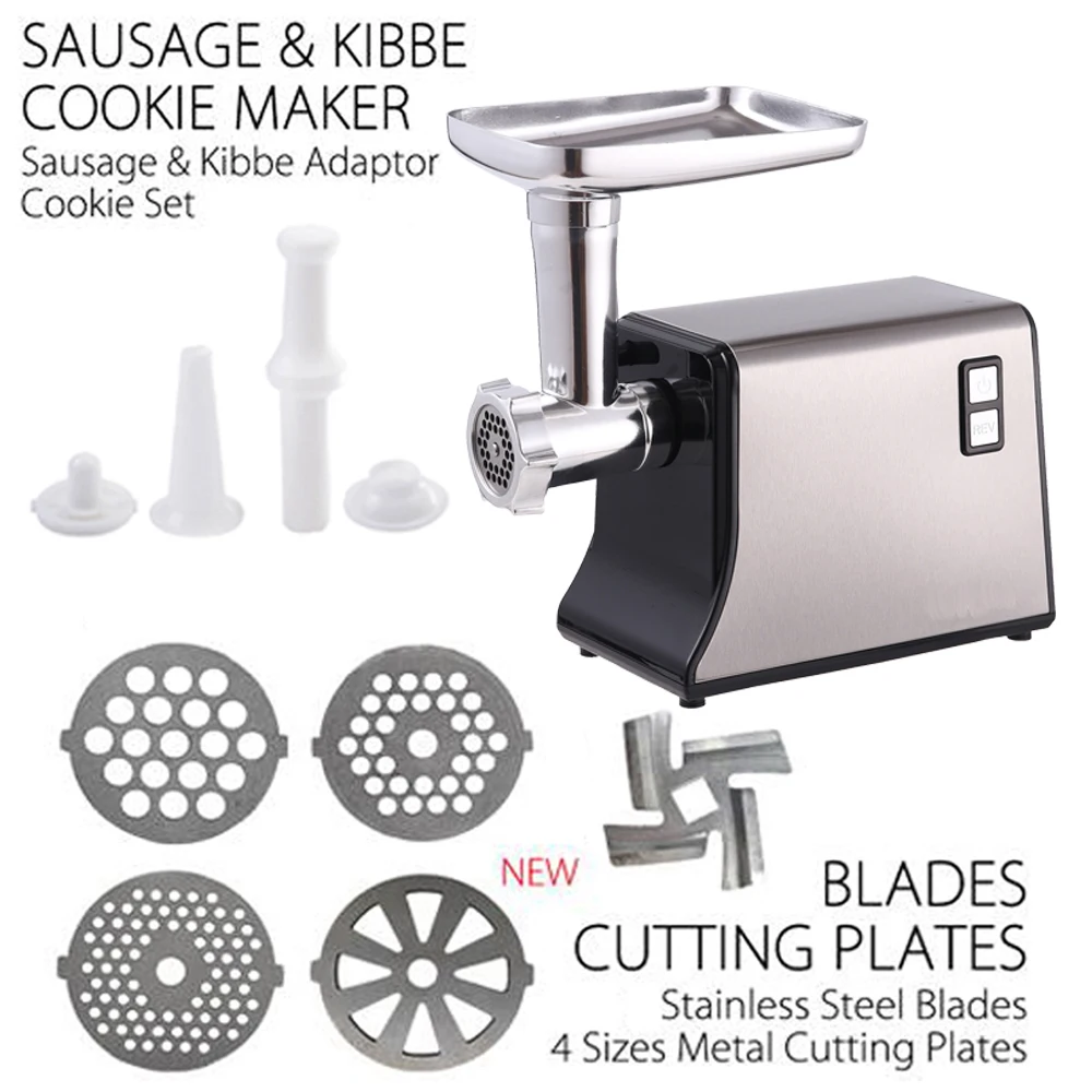 Electric Meat Grinder 3200W Commercial Kitchen Sausage Stuffer Maker Mincer Machine Food Processor