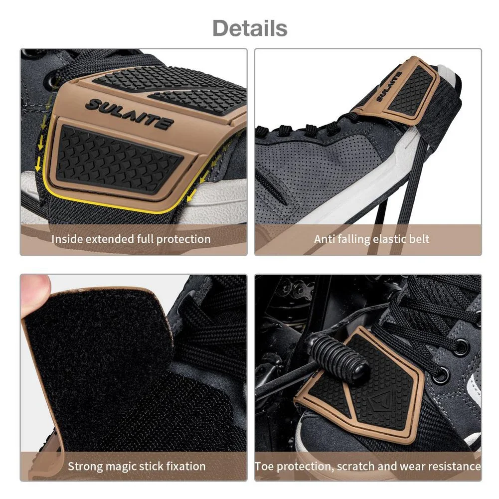 Motorcycle Shoe Protector Shift Pad Gear Boot Cover Durable Lightweight Adjustable For Riding
