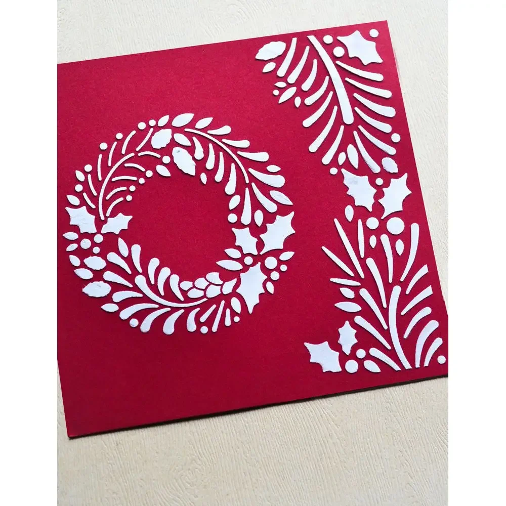 Christmas Huddled Sparrow Metal Cutting Dies and Clear Stamps Cut Die Mold Blade Knife Punch Scrapbook Paper Craft Stencils Dies