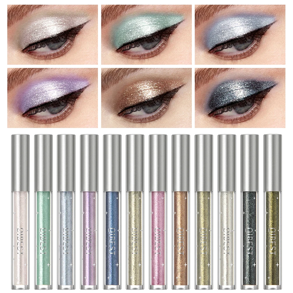 QIBESTLiquidEyeshadowStickerCosmeticsShadowsPencilEyelinerQuick