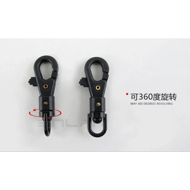 

10pcs Survival Carabiner Rotatable Buckle Quickdraw Chain Hook Quick Rope Lightweight Tool Plastic Chain Umbrella