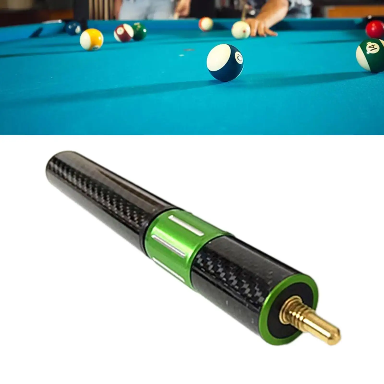 Pool Cue Extension Exercise Comfortable Compact Lengthen Tool Pool Stick Accessory Billiard Connect Shaft Pool Cue Extender