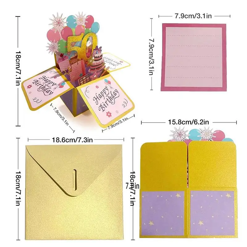 Greeting Cards Flower Bouquet Pop Up Card Handmade Happy Birthday 3D Popup Greeting Cards For Birthday Winter Fall Christmas Thanksgiving Thank greeting cards