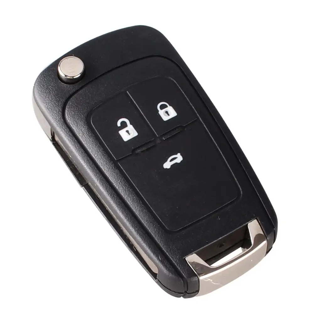 Premium Flip Folding Remote Key Case with Uncut Blade and Multiple Button Options