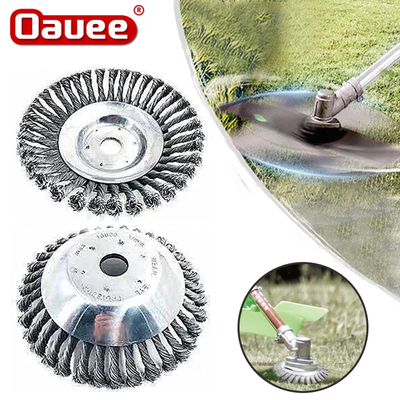 

150mm Steel Wire Trimmer Head Lawnmower Rounded Edge Weed Trimmer Brush Removal Grass Tray Plate For garden tool pruning